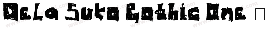 Dela Suko Gothic One字体转换